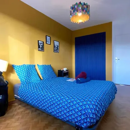 Διαμέρισμα Panoramic Sea View - Terrace - Air Conditioning - 2 Bedrooms - Wifi - Kitchen - Tram Νίκαια