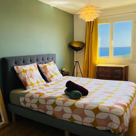 Panoramic Sea View - Terrace - Air Conditioning - 2 Bedrooms - Wifi - Kitchen - Tram Nice